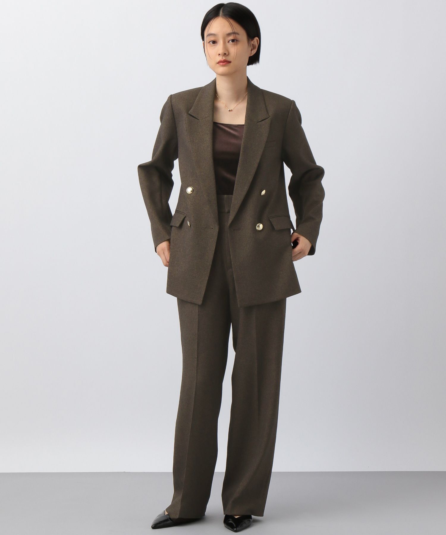 A part by 「【セットアップ対応】Ｗテーラードスリットジャケット」|テーラードジャケット|