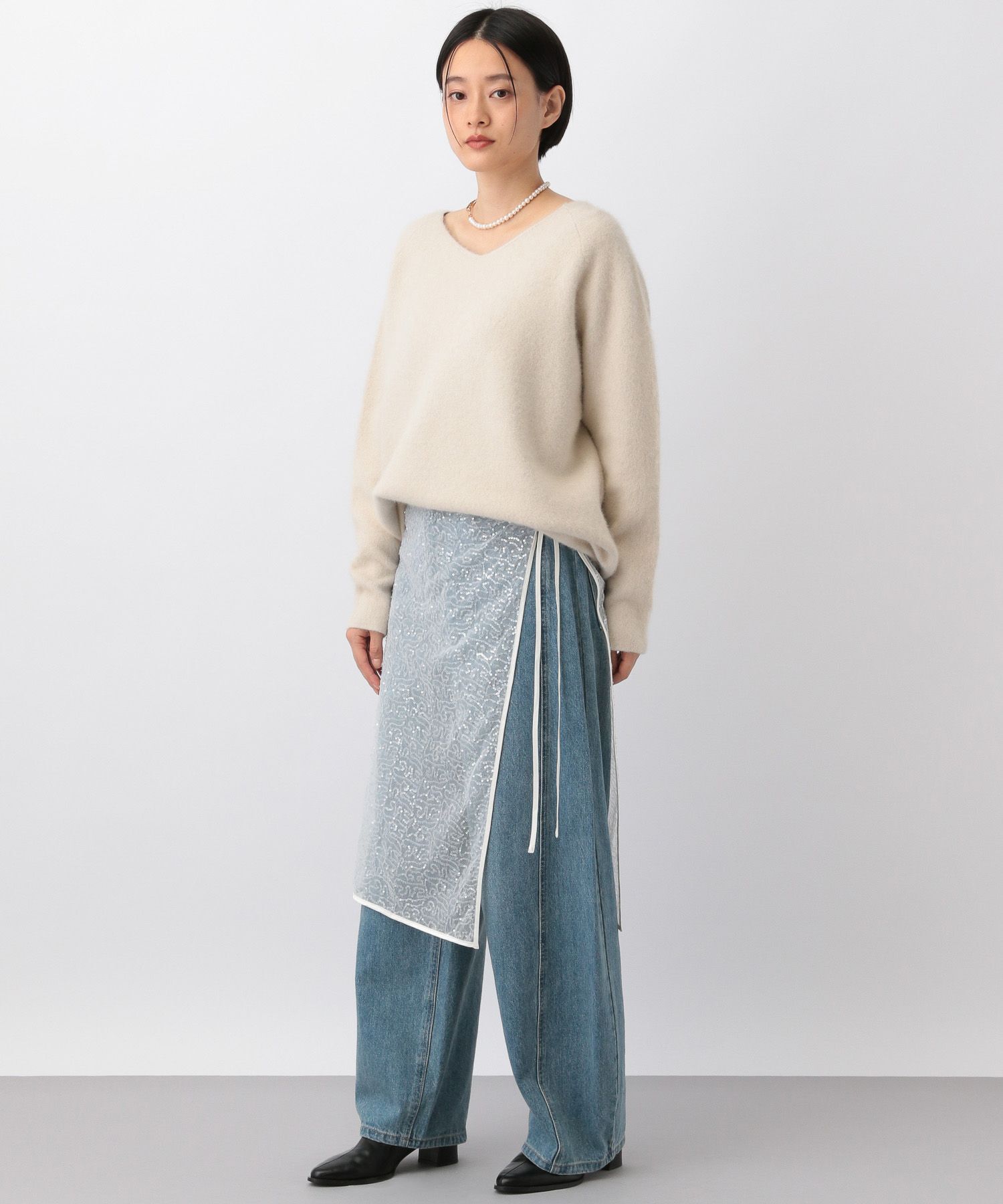 A part by 「スパンコールラップスカート」|タイト|