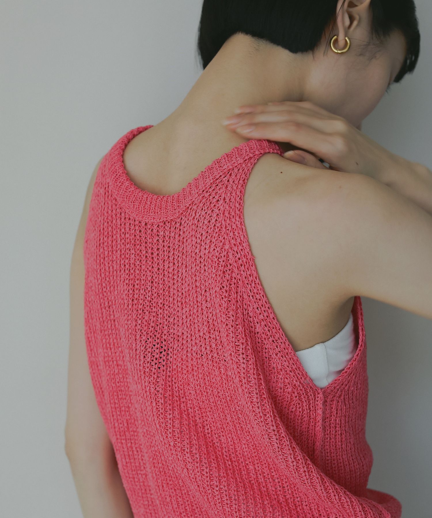 A part by 「アメスリメッシュニット」|ニット・セーター|ピンク