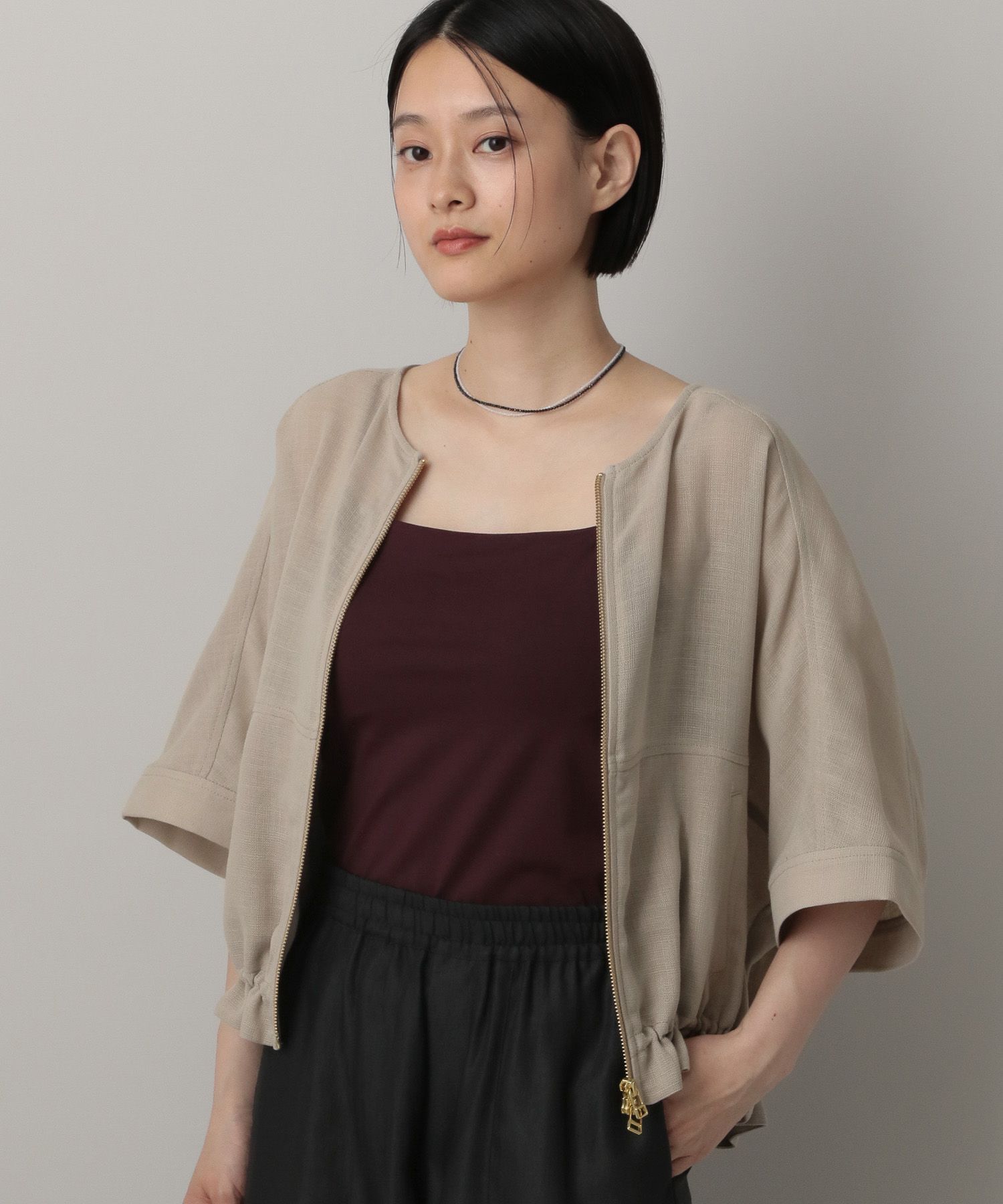 A part by 「リネンライクメッシュブルゾン」|ブルゾン・スタジャン|