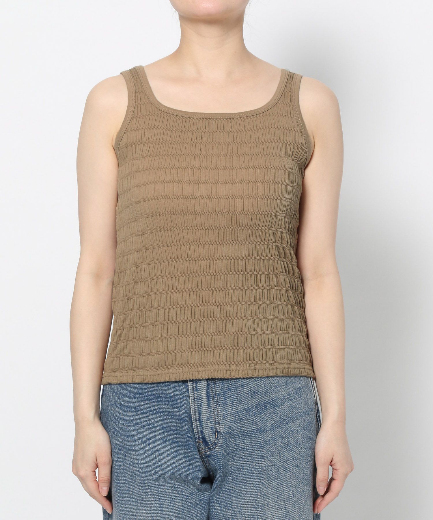 LOWRYS FARM「シャーリングタンク」|タンクトップ|