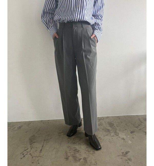 LOWRYS FARM「ＴＲスタイルＵＰワイドパンツ」|チノ|