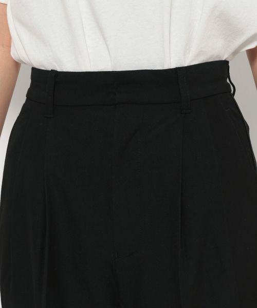 LOWRYS FARM「ＴＲスタイルＵＰワイドパンツ」|チノ|