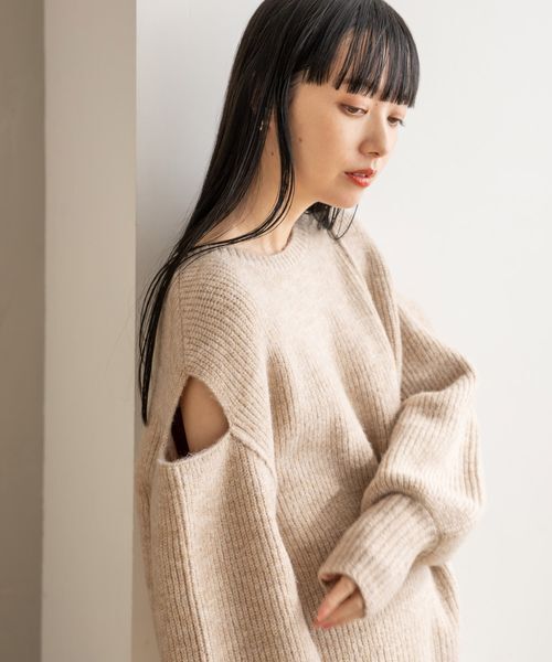 LOWRYS FARM「スリットニットＰＯＬＳ」|ニット・セーター|BRN2