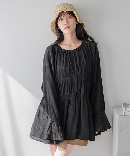 LOWRYS FARM「ヨウリュウシャーリングブラウスＬＳ」|シャツ・ブラウス|