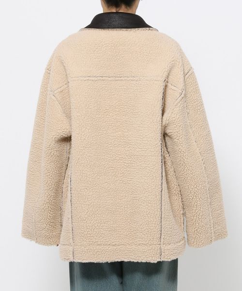 LOWRYS FARM「リバーシブルボアＺＩＰブルゾン」|ブルゾン・スタジャン|