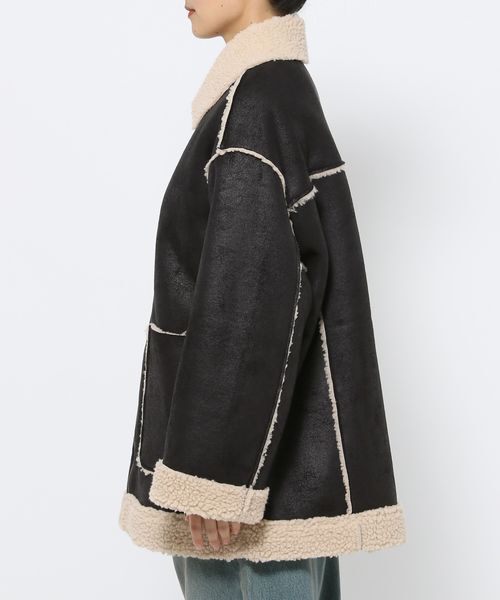 LOWRYS FARM「リバーシブルボアＺＩＰブルゾン」|ブルゾン・スタジャン|