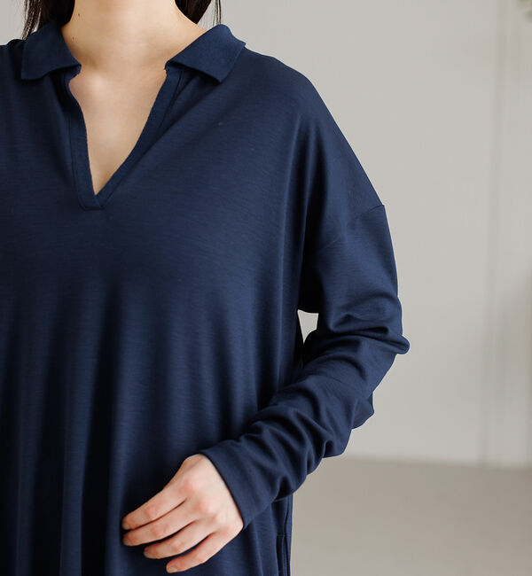 collex「ポロ衿コンビワンピース」|ワンピース|