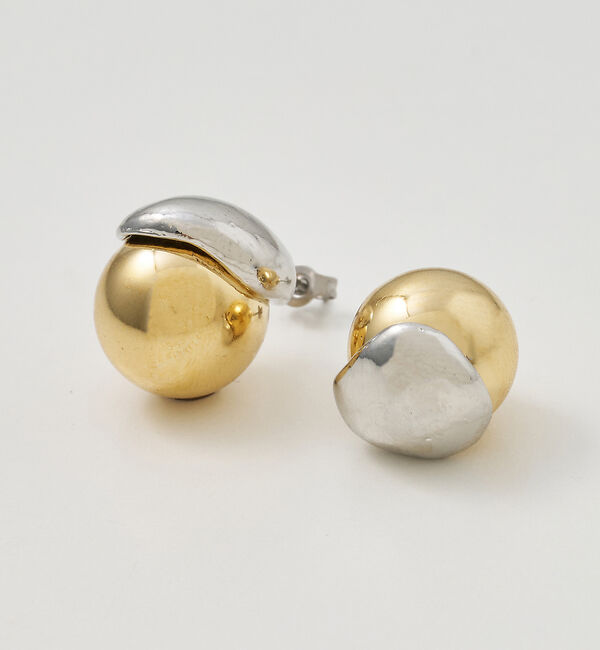 collex「バイカラーボールピアス」|ピアス|ゴールド