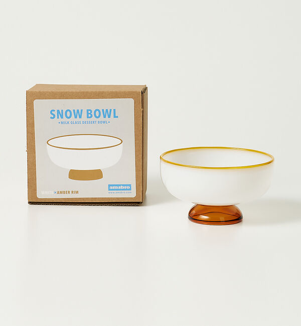 collex「【amabro/アマブロ】SNOW BOWL  デザートボウル ミルクガラス 耐」|食器・キッチングッズ|