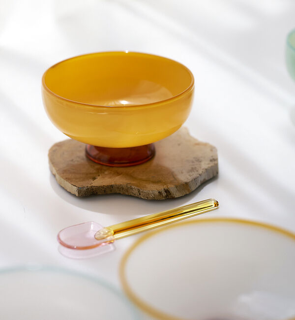 collex「【amabro/アマブロ】SNOW BOWL  デザートボウル ミルクガラス 耐」|食器・キッチングッズ|イエロー系その他1