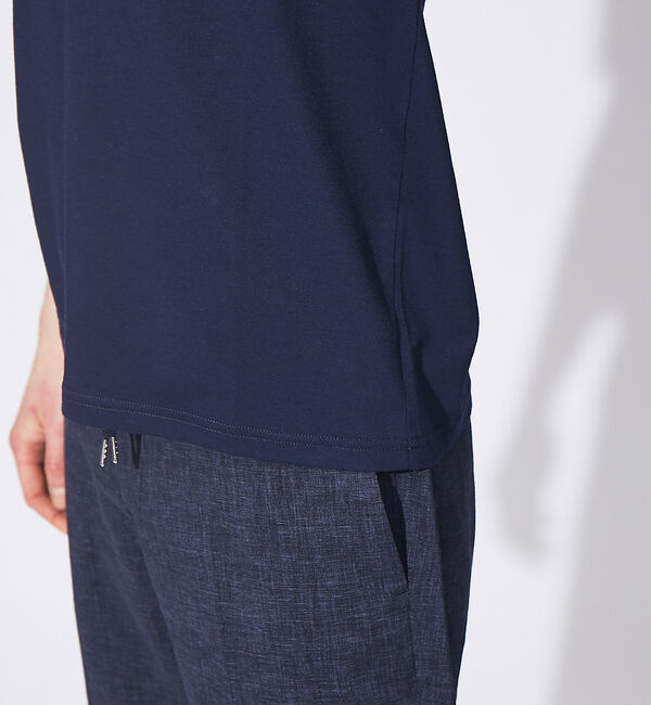 ABAHOUSE「【FLEX COOL】超接触冷感 スムースVネック Tシャツ」|Tシャツ・カットソー|