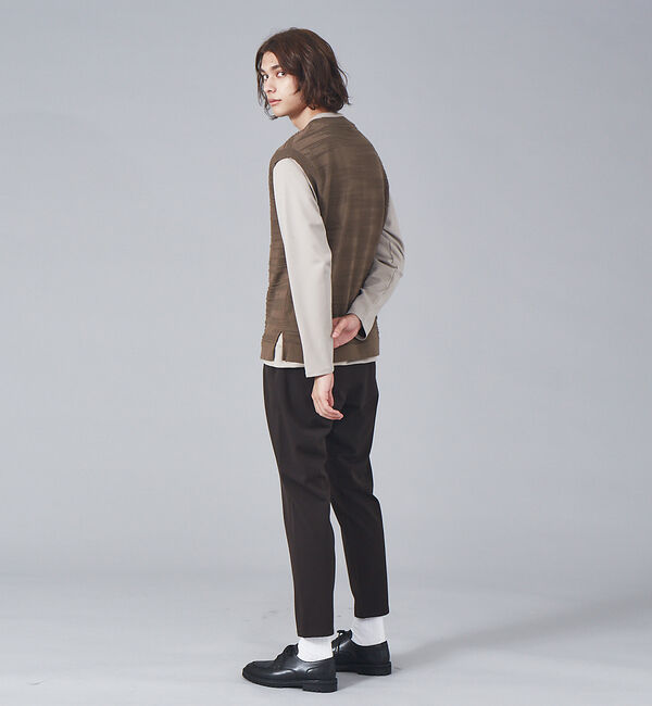 ABAHOUSE「pe/vis　ノイズ柄ベスト」|ベスト・ジレ|