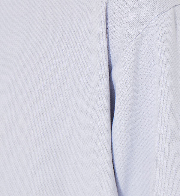 ABAHOUSE「オーガニックコットン ワッフル ハーフジップ 変形 Tシャツ」|Tシャツ・カットソー|