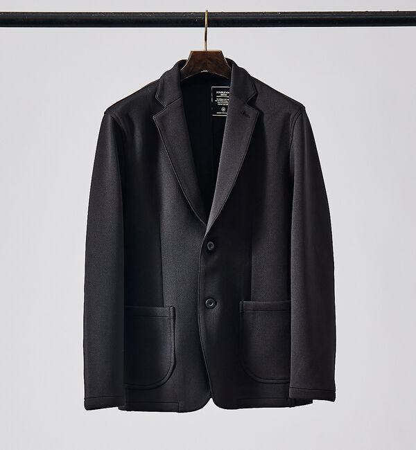 ABAHOUSE「【セットアップ対応】メッシュ ダンボール ジャケット」|テーラードジャケット|ブラック