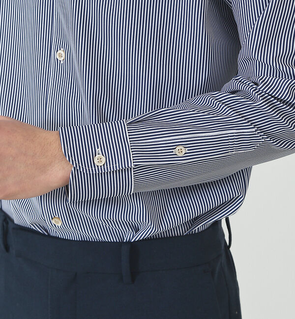 ABAHOUSE「【FLEX SHIRTS】マルチストレッチ ナローストライプ シャツ」|シャツ・ブラウス|