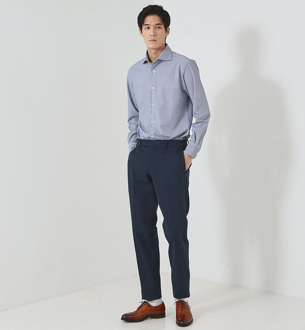 ABAHOUSE「【FLEX SHIRTS】マルチストレッチ ナローストライプ シャツ」|シャツ・ブラウス|