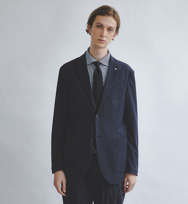 ABAHOUSE「【セットアップ対応/FLEX JACKET】トリコットツイル マルチストレッチ」|テーラードジャケット|