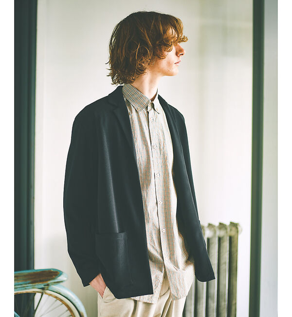 ABAHOUSE「【ミニチェック】スーピマ タイプライター ボタンダウンシャツ」|シャツ・ブラウス|