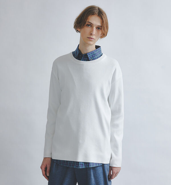 ABAHOUSE「【ミニチェック】スーピマ タイプライター ボタンダウンシャツ」|シャツ・ブラウス|