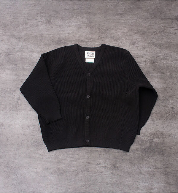 ABAHOUSE「ルーズシルエット ハイゲージ ポリ Vネック ニット カーディガン」|カーディガン|