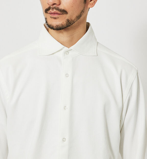 ABAHOUSE「【FLEX SHIRTS】ネオスウェード ツイル 長袖シャツ」|シャツ・ブラウス|