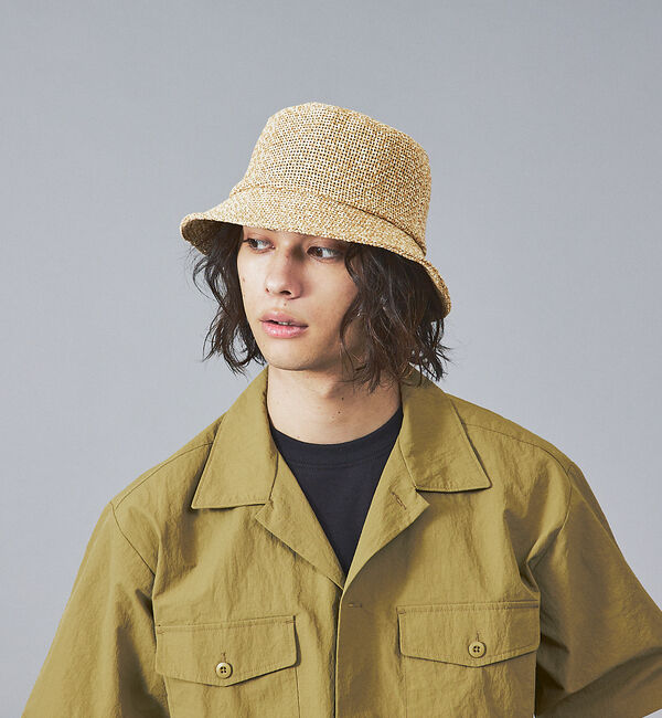 ABAHOUSE「【RUBEN/ルーベン】PAPER BUCKET/バケットハット」|その他|ベージュ