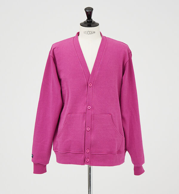 ABAHOUSE「【BARBARIAN / バーバリアン】ヘビーウエイト カーディガン」|カーディガン|レッド系その他1