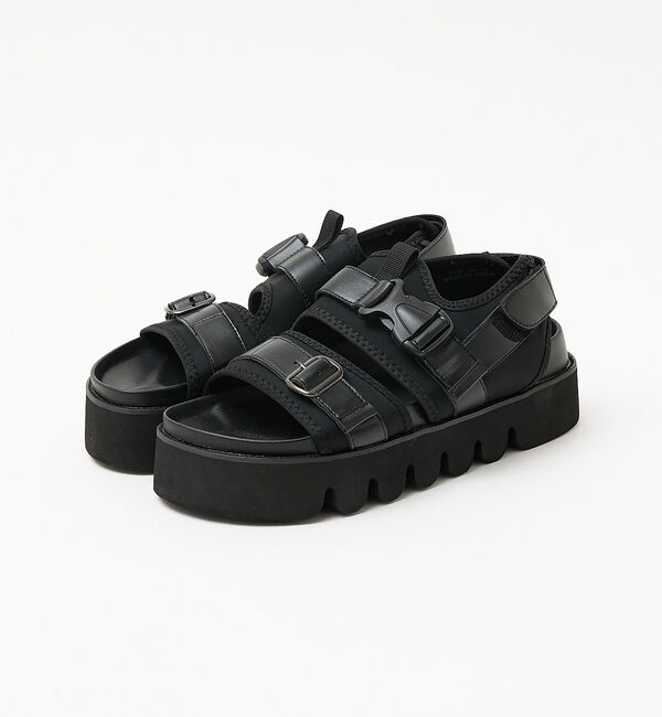 ABAHOUSE「シャークソールストラップサンダル」|サンダル|ブラック系その他2