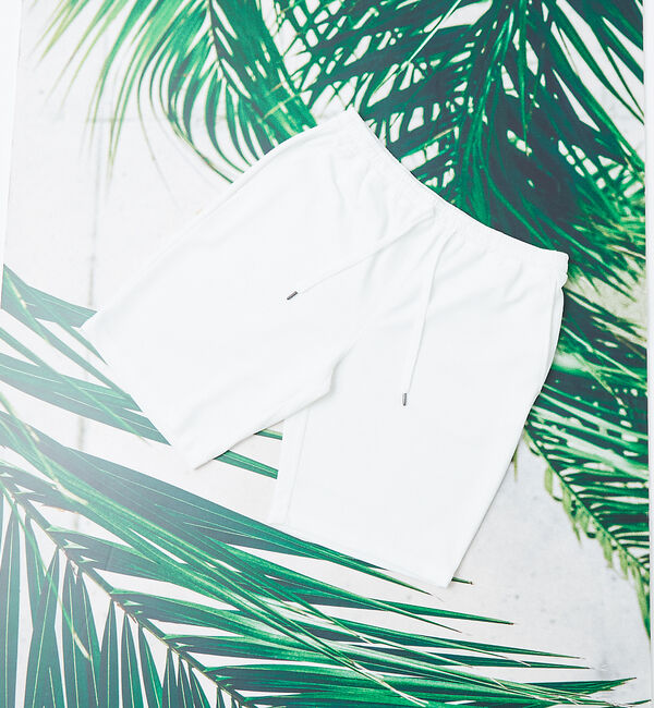 ABAHOUSE「【セットアップ対応】フクレジャガード リラックス ショートパンツ」|その他|ホワイト