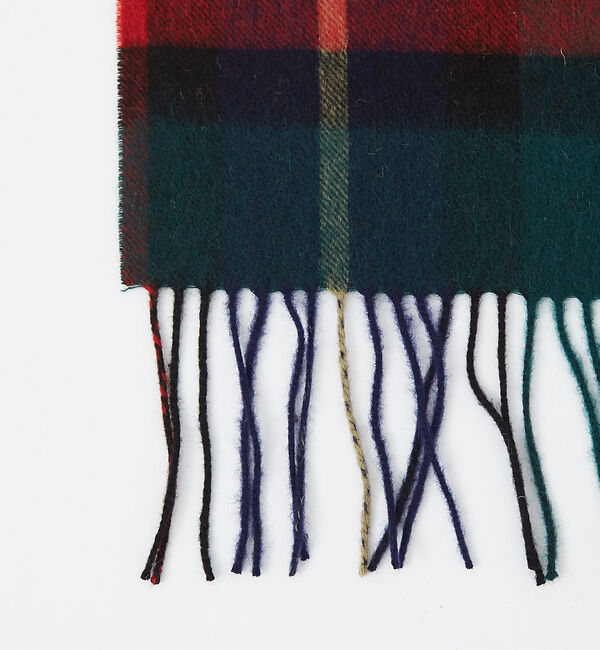 ABAHOUSE「【TWEED MILL/ツイードミル】ラムウールチェック柄ストール/ユニセックス」|マフラー|