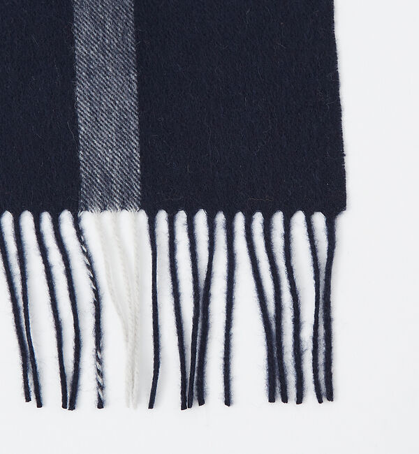 ABAHOUSE「【TWEED MILL/ツイードミル】ラムウールチェック柄ストール/ユニセックス」|マフラー|