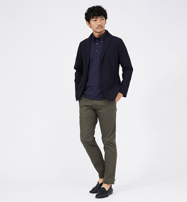 ABAHOUSE「ハニカムメッシュ　ショールブルゾン」|ブルゾン・スタジャン|