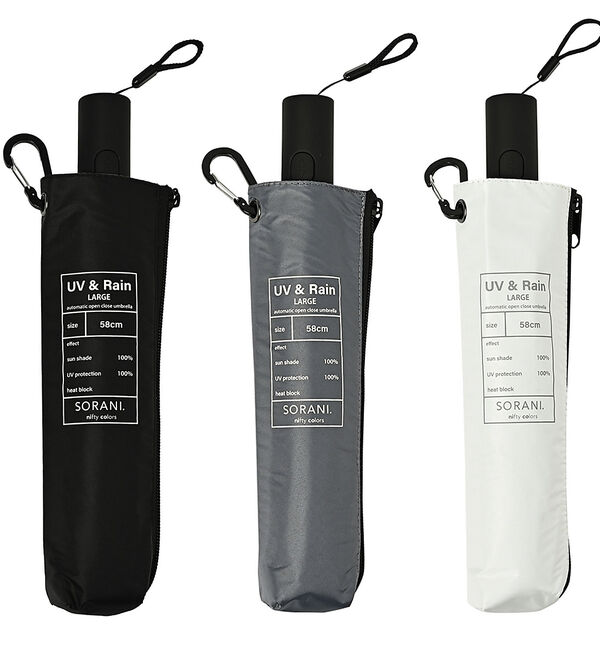 ABAHOUSE「【SORANI/ソラニ】遮光オートマティックミニ５８/晴雨兼用/ユニセックス【W」|傘|