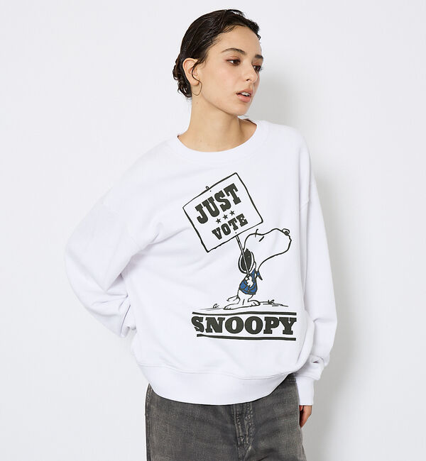 ABAHOUSE「【JOHNBULL/ジョンブル】VINTAGE PEANUTS 裏毛スウェット」|スウェット・ジャージ|ホワイト系その他1