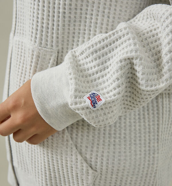 ABAHOUSE「【JEMORGAN /ジェーイーモーガン】ビッグワッフルWジップパーカー/フーデ」|パーカー|