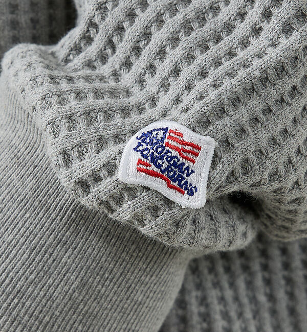 ABAHOUSE「【JEMORGAN /ジェーイーモーガン】ビッグワッフルWジップパーカー/フーデ」|パーカー|