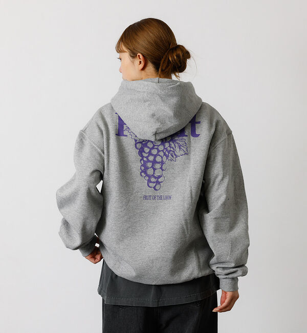 ABAHOUSE「【FRUIT OF THE LOOM】PRINT HOODIE3/ユニセックス【」|パーカー|グレー
