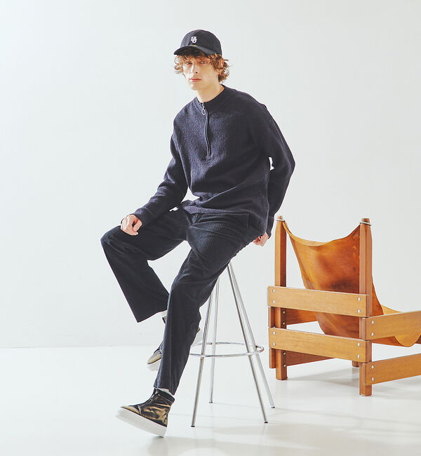 alfredoBANNISTER「【デニム】センタージップ ハイカットスニーカー」|スニーカー|