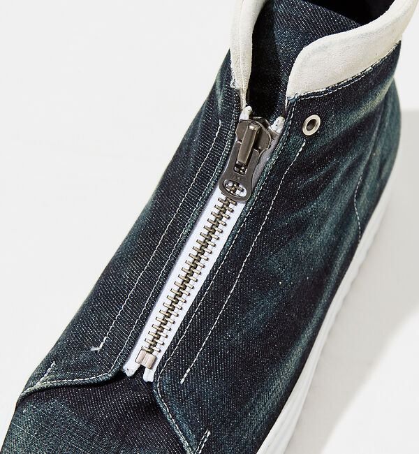 alfredoBANNISTER「【デニム】センタージップ ハイカットスニーカー」|スニーカー|