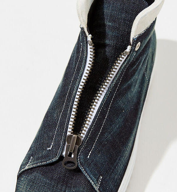 alfredoBANNISTER「【デニム】センタージップ ハイカットスニーカー」|スニーカー|