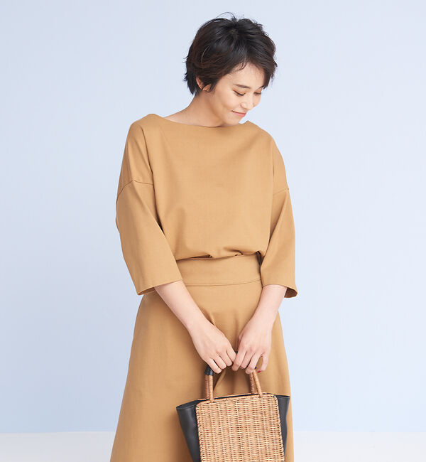 Rouge vif「カットビッグプルオーバー」|Tシャツ・カットソー|キャメル