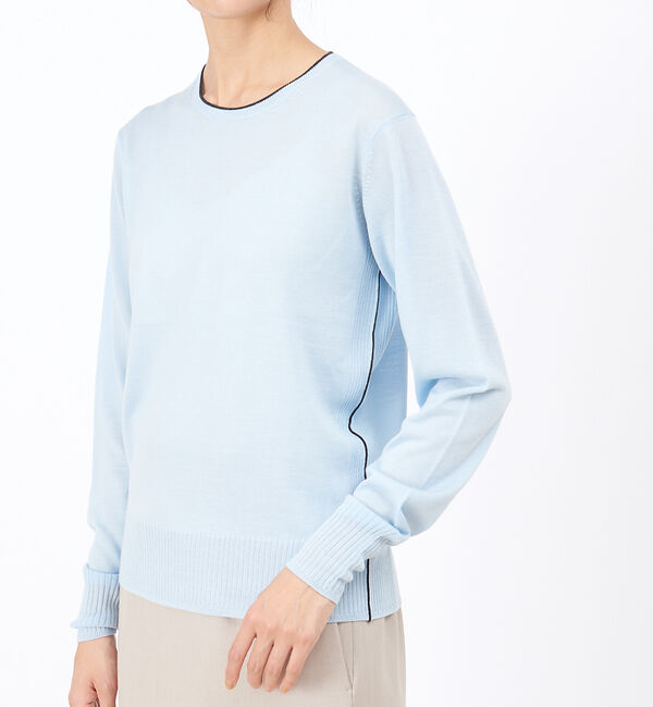 Rouge vif「カラーラインハイゲージニット」|ニット・セーター|