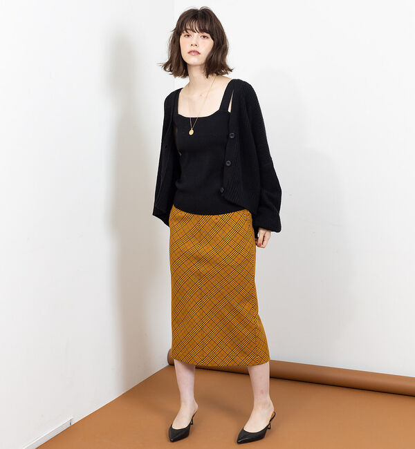 Rouge vif「チェックタイトスカート」|スカート|