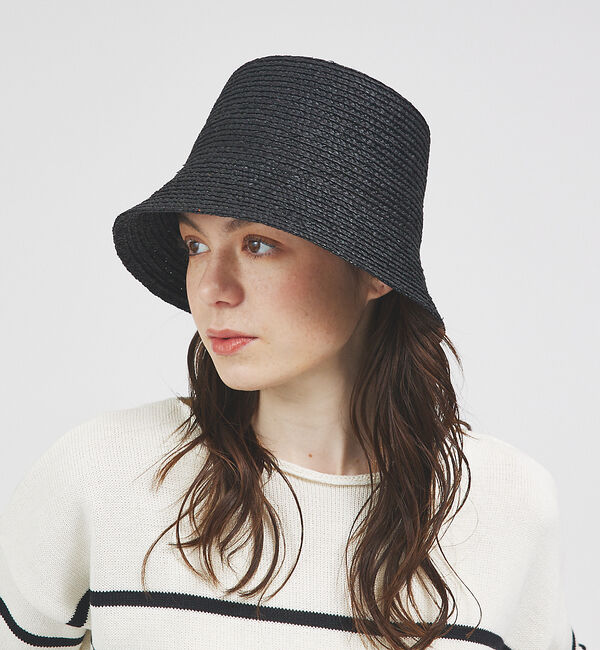 Rouge vif「【RUBEN】麦わら帽子/ ストローハット /バケハ」|その他|ブラック