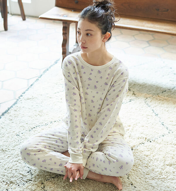 Rouge vif「【JEMORGAN/ジェーイーモーガン】ルームウェア 3点セット / 長袖&長ズ」|Tシャツ・カットソー|