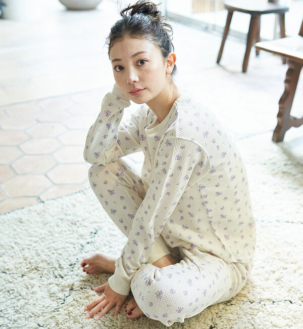 Rouge vif「【JEMORGAN/ジェーイーモーガン】ルームウェア 3点セット / 長袖&長ズ」|Tシャツ・カットソー|