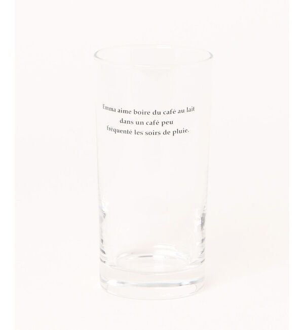 Rouge vif「【一部店舗限定】横ロゴ入りグラス」|食器・キッチングッズ|クリア