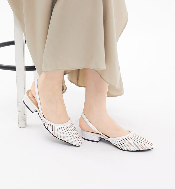 Rouge vif「【一部店舗限定】メッシュサンダル」|サンダル|ホワイト