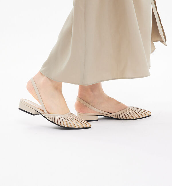 Rouge vif「【一部店舗限定】メッシュサンダル」|サンダル|ベージュ